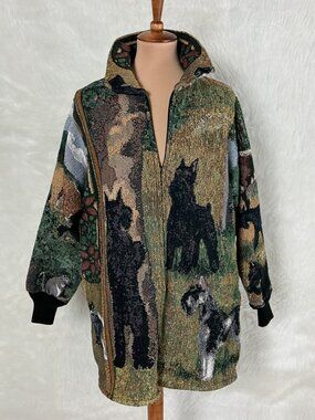 Gone Doggin Tapestry Giant Schnauzer Blanket Coat S